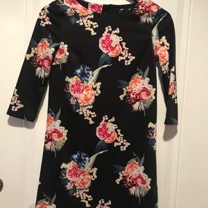H&M colorful floral dress size XS